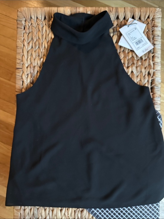 Theory Tops - Theory Rolled Neck Halter Top - Black - Women’s Sz Small
